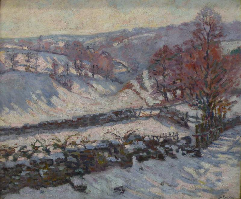 Armand guillaumin Paysage de neige a Crozant